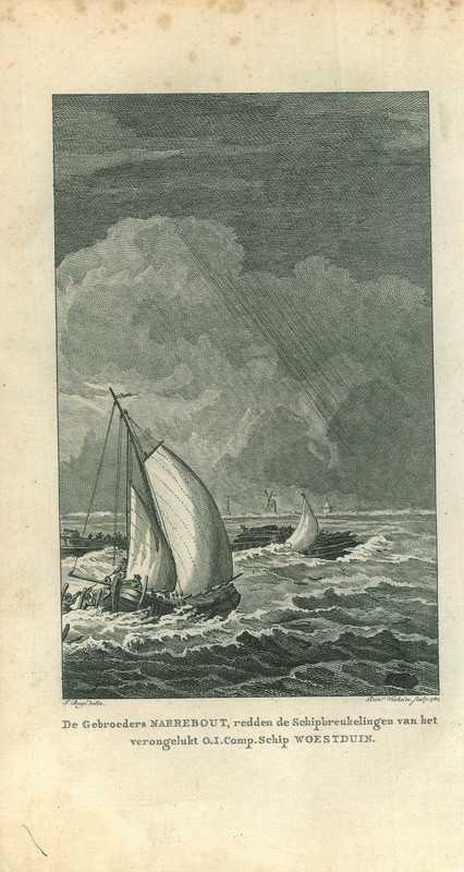 Historische prent van Vlissingen, Antiek en Kunst, Kunst | Etsen en Gravures