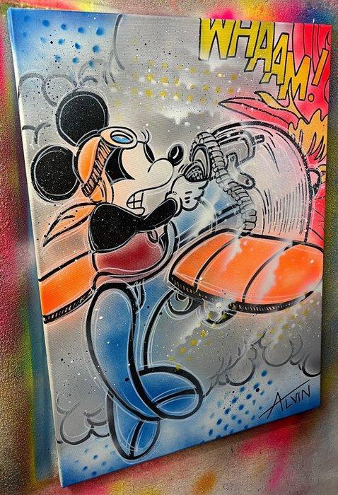 Alvin Silvrants (1979 - Mickey Mouse - Whaam, Antiek en Kunst, Kunst | Designobjecten