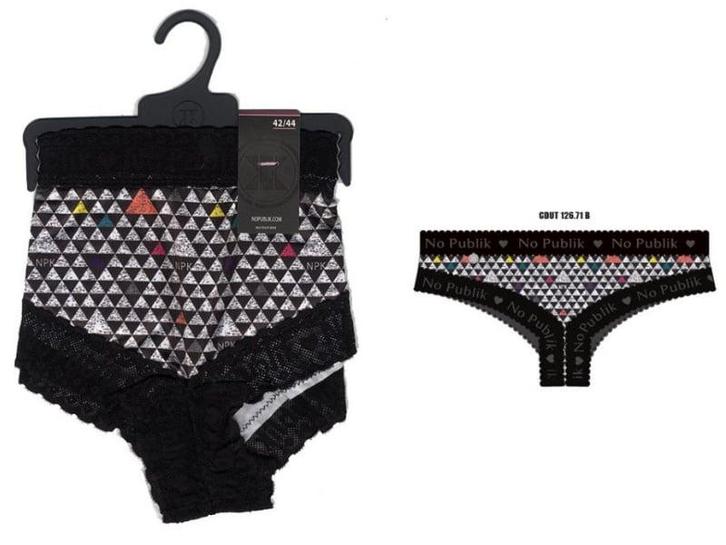 Dames Hipster - kant - grafisch- zwart, Kleding | Heren, Ondergoed, Verzenden