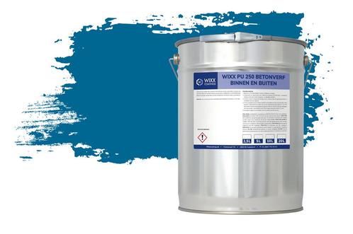 Wixx PU 250 Betonverf Buiten en Binnen RAL 5017 |, Doe-het-zelf en Verbouw, Verf, Beits en Lak, Verf, Blauw, Nieuw, 15 tot 20 liter
