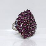 Zonder Minimumprijs - Ring Zilver - 6.30ct. tw. Granaat -, Sieraden, Tassen en Uiterlijk, Ringen, Nieuw