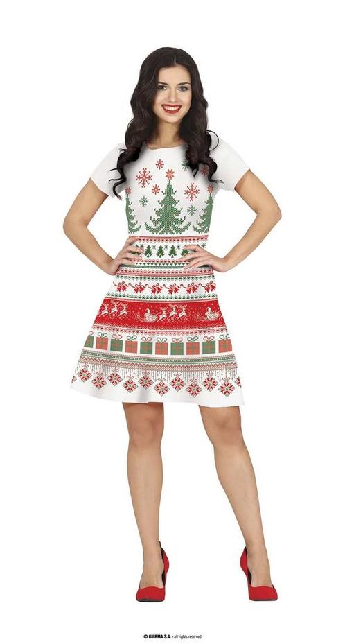 Fout Kerstjurkje Wit Gehaakt, Kleding | Dames, Carnavalskleding en Feestkleding, Nieuw, Ophalen of Verzenden