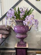 Vaas met kunst bloemen 0rchidee paars &amp; wit, Huis en Inrichting, Ophalen, Nieuw, Binnen