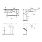 Wastafel Villeroy & Boch Subway 3.0 47x80x16.5 cm Wit Alpin, Ophalen of Verzenden, Nieuw