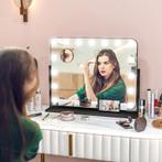 TRUUSK LED Make-upspiegel - 3 Lichtmodi - Dimbaar - Aanraakb, Huis en Inrichting, Tafels | Kaptafels, Verzenden, Nieuw