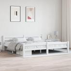 vidaXL Bedframe massief grenenhout wit 200x200 cm, Verzenden, Wit, Overige maten, 200 cm