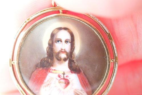 Hanger - 19.2 kt. Geel goud - Jezus Christus, Sieraden, Tassen en Uiterlijk, Antieke sieraden