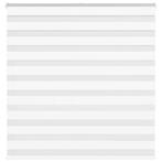 vidaXL Zebra rolgordijn 145x150 cm stofbreedte 140,9cm, Verzenden, Nieuw, Wit