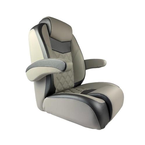 Luxe Stuurstoel met Armleuning Grijs/Antraciet, Watersport en Boten, Bootonderdelen, Nieuw, Ophalen of Verzenden