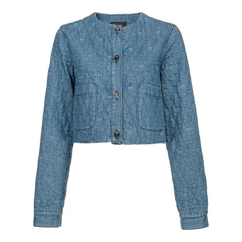 Pinko • blauwe denim jasje • XS (IT40), Kleding | Dames, Truien en Vesten, Blauw, Nieuw, Maat 34 (XS) of kleiner, Verzenden