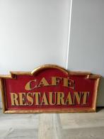 Enseigne Café Restaurant - Reclamebord - Hout