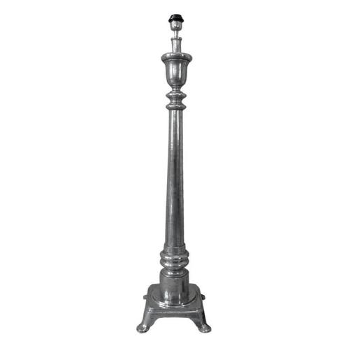 Vloerlamp 4 voets ruw zilver, Huis en Inrichting, Lampen | Vloerlampen, Nieuw, Ophalen of Verzenden