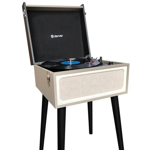 Denver Platenspeler Bluetooth - Ingebouwde Speakers, Audio, Tv en Foto, Platenspelers, Automatisch, USB-aansluiting, Nieuw, Overige merken