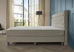 ACTIE! Boxspring Sevilla 180 200 Beige, Huis en Inrichting, Verzenden, Beige, 180 cm, 200 cm