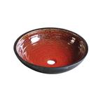 Waskom Sapho Attila Rond 42.5x14 cm Keramiek Rood, Ophalen of Verzenden, Nieuw
