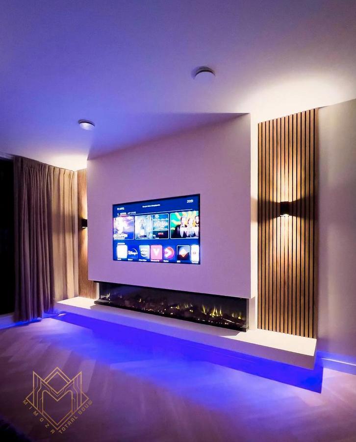 Cinewall binnen 1 dag kant en klaar vanaf, Huis en Inrichting, Haarden, Elektrische haard, Nieuw, Verzenden