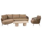 Hampton Biarritz chaise longue loungeset 4 delig mortex, Tuin en Terras, Tuinsets en Loungesets, Ophalen of Verzenden, Nieuw