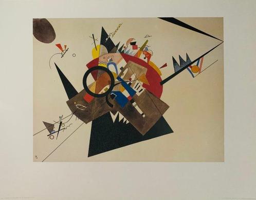 Wassily Kandinsky - “Schwarzes Dreieck, 1923”., Antiek en Kunst, Kunst | Tekeningen en Foto's