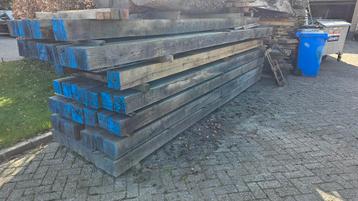 Eiken Balken 150 x 150 mm 4 meter (15 x 15 cm) eiken palen beschikbaar voor biedingen