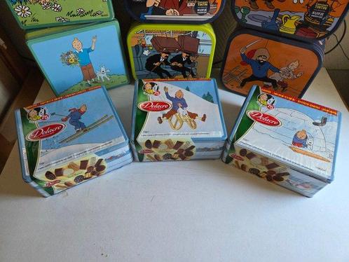 Tintin - 10 Blikken koektrommels Delacre van 2003 t/m 2013 -, Boeken, Strips | Comics