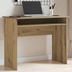 vidaXL Bureau 90x50x74 cm bewerkt hout artisanaal eikenkleur, Huis en Inrichting, Bureaus, Verzenden, Nieuw