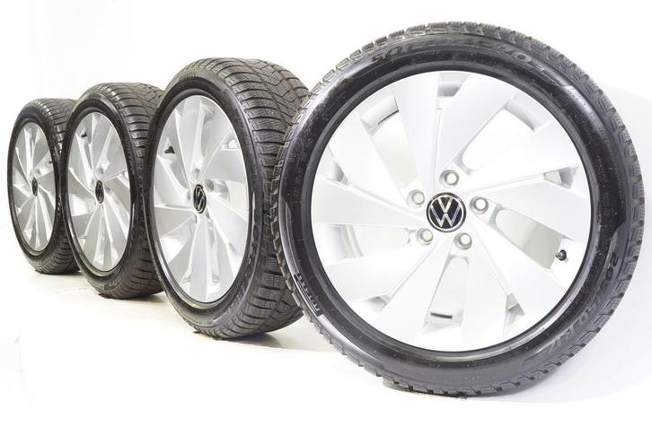 VW Golf 8 5H 17 inch velgen Belmont + Winterbanden Pirelli O, Auto-onderdelen, Banden en Velgen, Velg(en), Gebruikt, 17 inch, Winterbanden