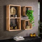 *WOONWINKEL* Wandschap Set Van 2 Rib, Huis en Inrichting, Kasten | Overige, Verzenden, Nieuw