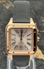 Cartier Santos-Dumont Rose - Leather - Large - WGSA0116, Nieuw, Polshorloge