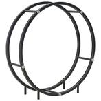 Haardhoutrek Staal Zwart 70cm | Tweedekansje | 64% Korting, Tuin en Terras, Haardhout, Ophalen of Verzenden