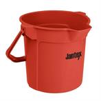 Jantex | rode maatemmer met schenktuit | 10ltr, Verzenden