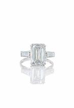 Ring - 14 karaat Witgoud - 6.56ct. tw. Diamant (Lab-grown) -, Nieuw