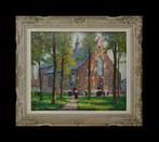 Charles Henri Verbrugghe (1877-1974) - Le béguinage de, Antiek en Kunst, Kunst | Schilderijen | Klassiek