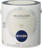 Histor Perfect Finish Muurverf Mat - Schelp 6910 - 5 Liter, Doe-het-zelf en Verbouw, Verf, Beits en Lak, Overige kleuren, 5 tot 10 liter