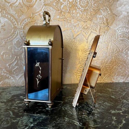 Bureauklok (2) - Koper, Messing, Metaal - 1960-1970 - Twee, Antiek en Kunst, Curiosa en Brocante