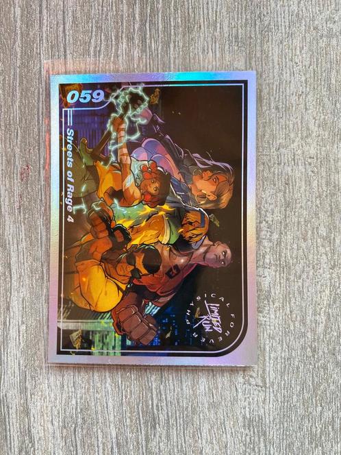 Gen2 #059 silver Streets of rage 4 Limited run games Trad..., Hobby en Vrije tijd, Verzamelkaartspellen | Overige, Zo goed als nieuw