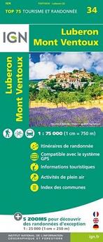 Wandelkaart Fietskaart 34 Luberon - Mont Ventoux Top 75 |, Nieuw, Verzenden
