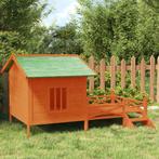 vidaXL Hondenhok 159x120x88,5 cm massief grenenhout bruin, Verzenden, Nieuw