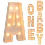 Grote LED Letter Lichtbox 91,5 cm Ballonvuldoos Feestdecorat, Verzenden, Nieuw