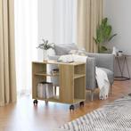 vidaXL Bijzettafel 70x35x55 cm bewerkt hout sonoma, Huis en Inrichting, Verzenden, Nieuw