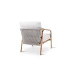 Loungestoel Boras | teak naturel | grijze weving | incl ku.., Verzenden, Nieuw