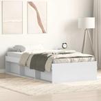 vidaXL Bedframe wit 90x200 cm, Huis en Inrichting, Slaapkamer | Bedden, 90 cm, Eenpersoons, Verzenden, Wit