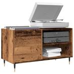 vidaXL Platenkast 84,5x38x48 cm bewerkt hout oud houtkleurig, Verzenden, Nieuw