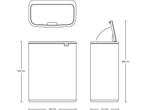 Brabantia Bo Touch Bin Prullenbak - 60 liter - Pine Green, Verzenden, Zo goed als nieuw