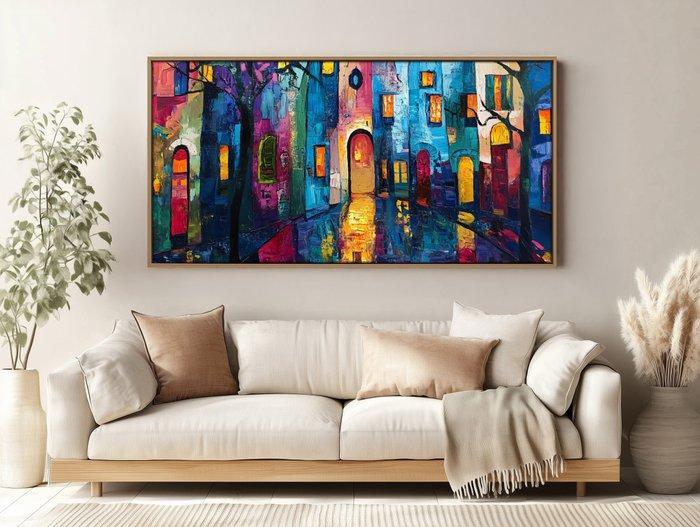 Felix van Horst - Colorful Courtyard (XXL), Antiek en Kunst, Kunst | Designobjecten