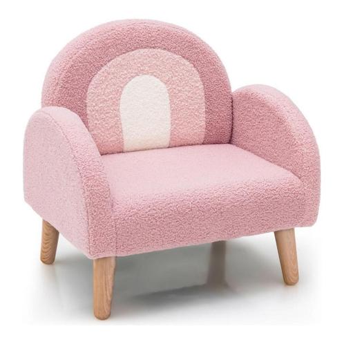 Trendmix Kinder Fauteuil Teddy Stof Roze Regenboog -, Kinderen en Baby's, Kinderkamer | Overige Meubels, Ophalen of Verzenden