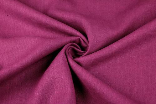 Gewassen Linnen Fuchsia, Hobby en Vrije tijd, Stoffen en Lappen, Verzenden