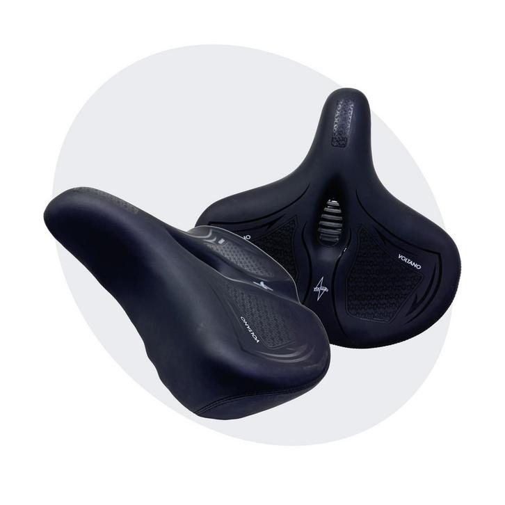 Voltano XXXL Fietszadel Cross - Zwart - Uitsparing, Fietsen en Brommers, Fietsonderdelen, Nieuw, Verzenden