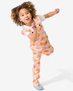 HEMA Kinderjumpsuit bloemen lichtroze, Verzenden, Nieuw