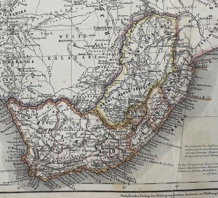 Afrika - Zuid-Afrika en Madagaskar in 1873; Enst-Georg, Boeken, Atlassen en Landkaarten