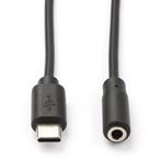 USB C naar jack adapterkabel | Nedis | 1 meter, Verzenden, Nieuw